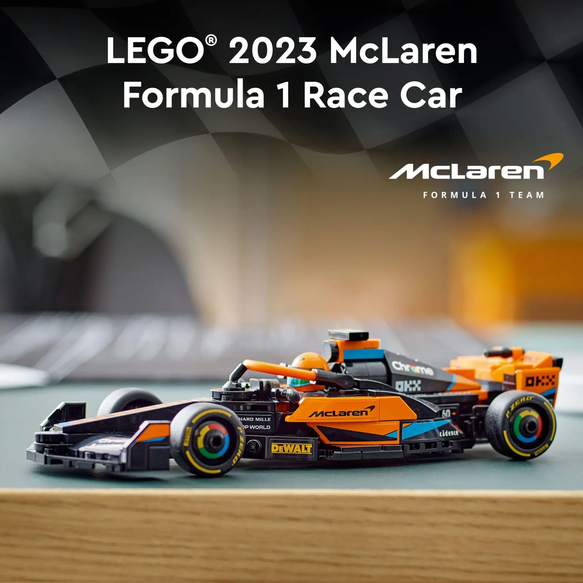 LEGO Speed Champions 2023 McLaren Formula 1 Race Car Toy for Play and Display, Buildable McLaren Toy Set for Kids, F1 Toy 76919