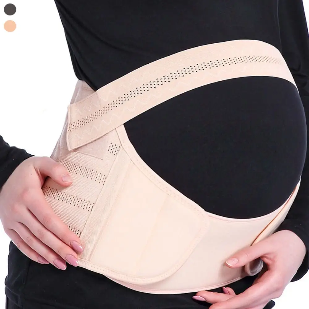 A Set Soft Breathable Maternity Belly Bands Adjustable Portable Pregnancy Belt Durable Extra Support Pregnancy Belly Belt