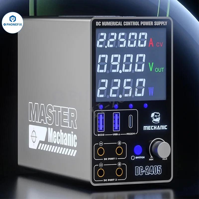 dc-2405-de-mecanicien-commutation-reglable-alimentation-cc-led-alimentation-de-laboratoire-24a-5a-sortie-usb-a-wild-type-c-charge-rapide