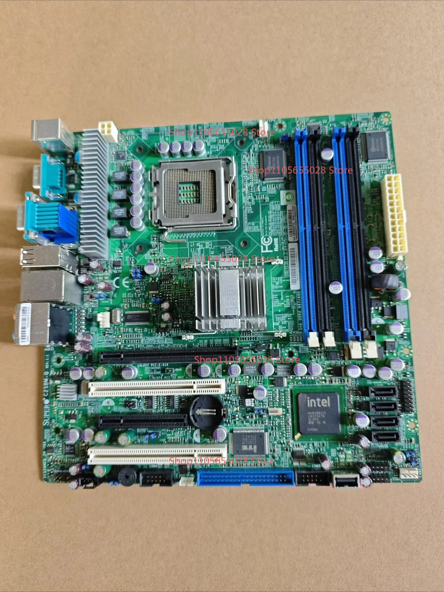 For Supermicro C2SBM-Q REV: 1.1 Main Board 775 Pins Q35 Chipset 4 DDR2 Memory Slots 3 PCI-E Slots