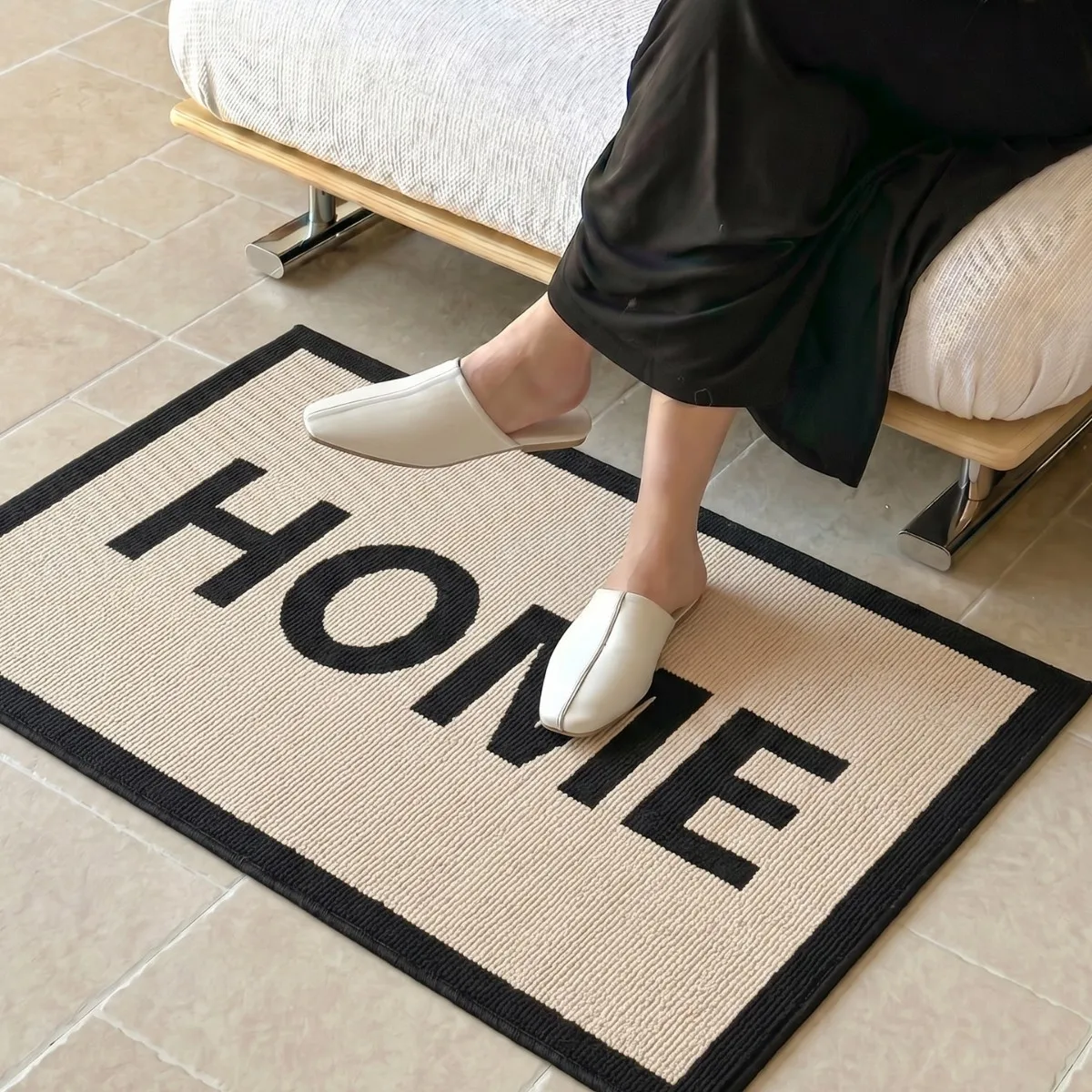 Nordic style entrance door mat non slip entry rug suitable for entryway hallway bedroom doorway home decorative floor mat