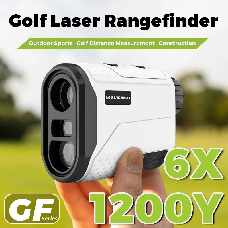 

INORM Golf Laser Rangefinder 1200 Yards 6X Lens Golf Compensating Hunting Range Finder Built-in Battery Measuring Tool
