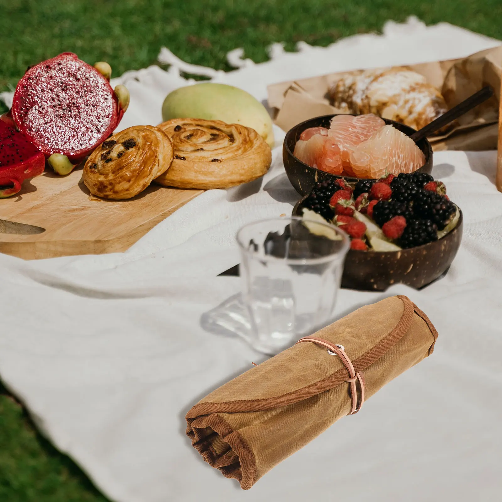 

Cutlery Storage Bag Camping Utensils Set Barbecue Tableware Pouch Picnic ganizer Portable Cutlery Bag Multi functional
