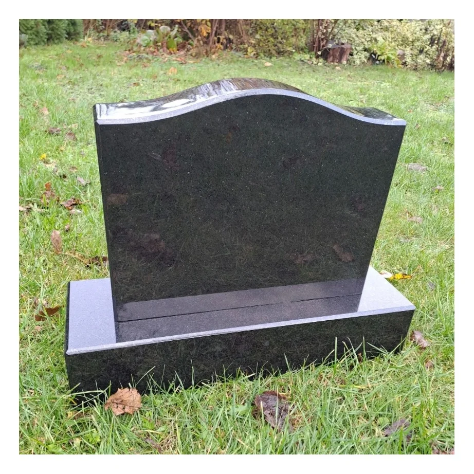 

Customization Chinese Factory Hand Carved Black Natural Granite Tombstone Waterproof Wear-Resistant Monument