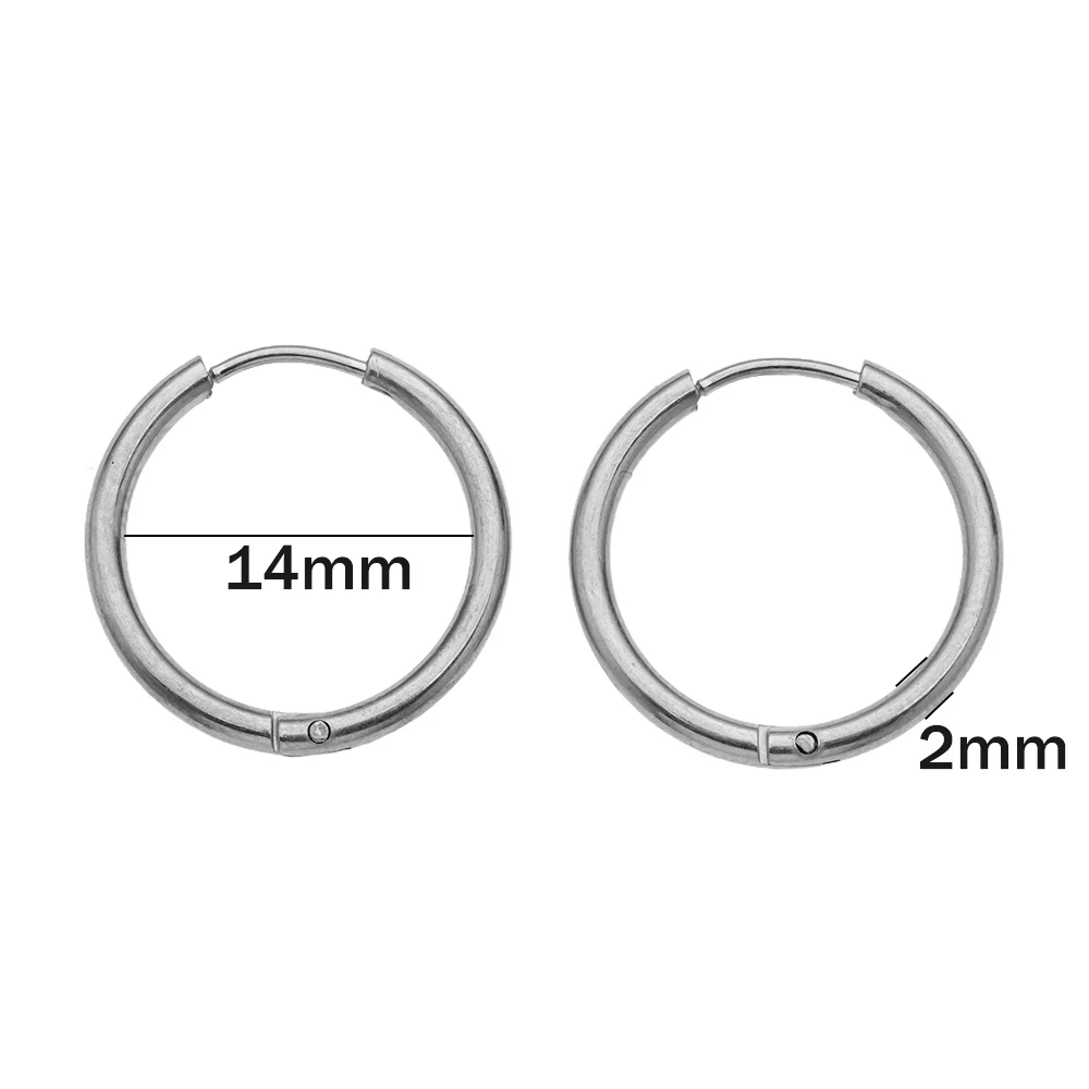 10 stuks roestvrij staal Huggie hoepel oorbellen kleine hypoallergeen voor DIY vrouwen eenvoudige kraakbeen Stud Oorbellen sieraden maken