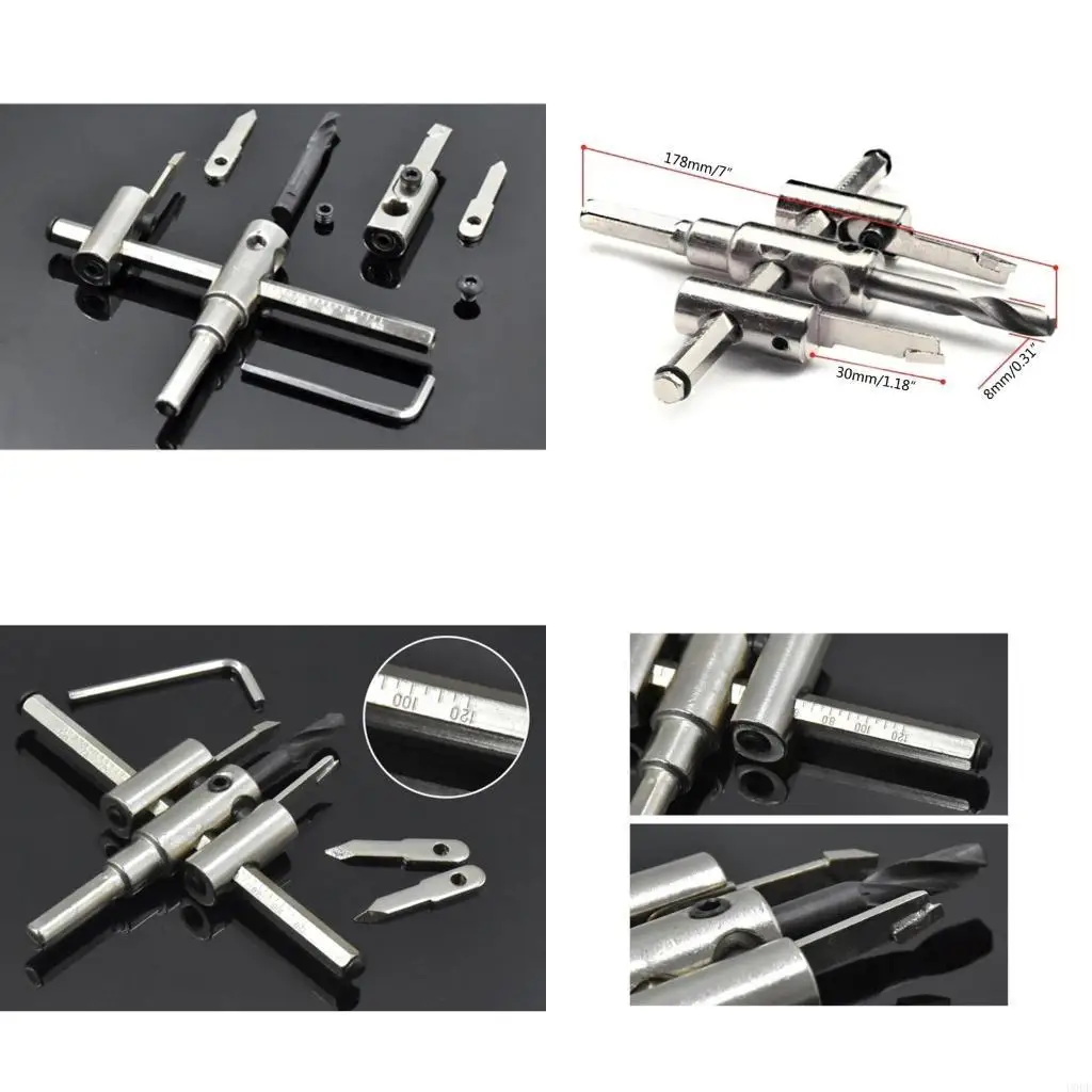 

Craftsmen Circle Hole Cutter Set Metal Hole Drill Bit Tools for Woodworking