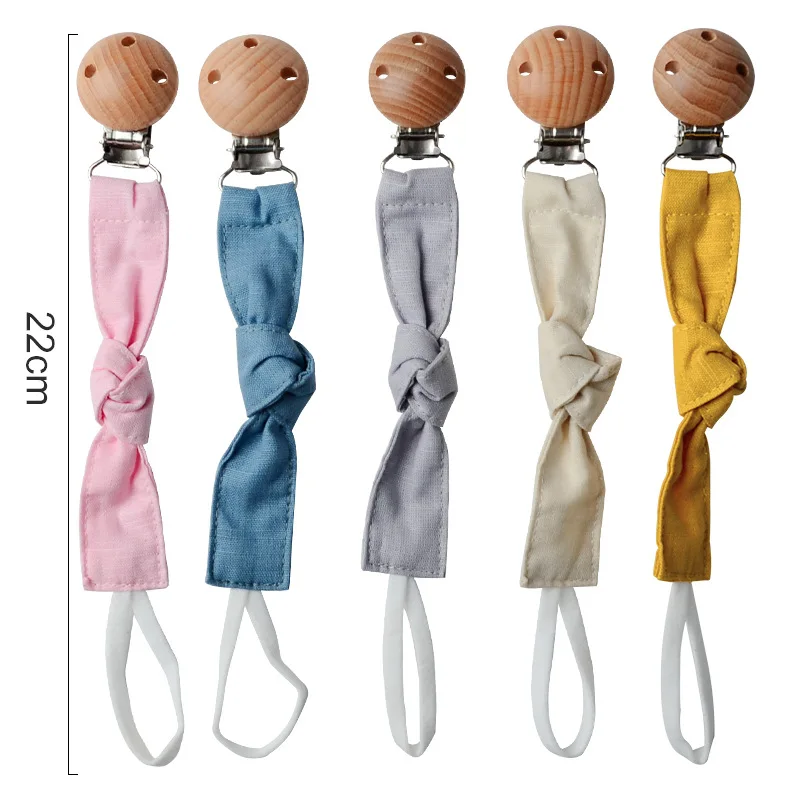 Baby Infant Schnuller Clip Kette BPA FREI Beschwichtigen Schnuller Leinen Tier Kette Clips Neugeborenen Dummy Halter Nippel Holz Clip