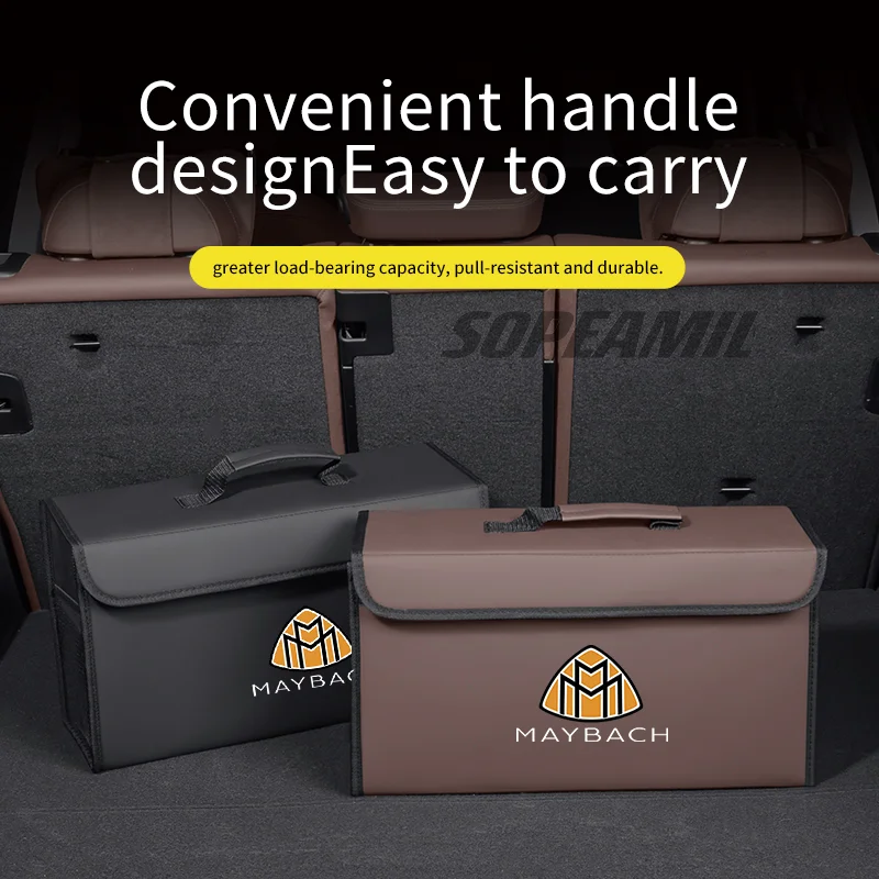 Scatola portaoggetti per bagagliaio di un'auto Borsa pieghevole per riporre il riordino Maybach Classe S S400 S450 S480 S500 S560 S580 S600 S650 S680 GLS480 GLS600