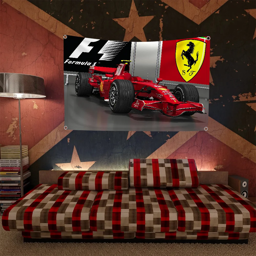 Double Penetration F-ferraris Funny Flag Outdoor Decor Room Aesthetic Wall Decoration Decorative Flags and Banners Decorations