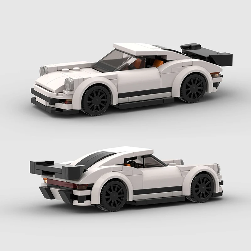 MOC Turdo Speed Champions Racer Cars City Sports Vehicle Model Building Blocks Supercar Creative Garage DIY Kids Toys Gift Boys