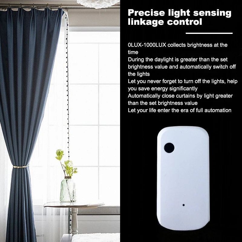 Tuya ZigBee/WiFi Light Sensor Intelligent Home Illumination Sensor Brightness Detector Automation Work with Smart life Linkage