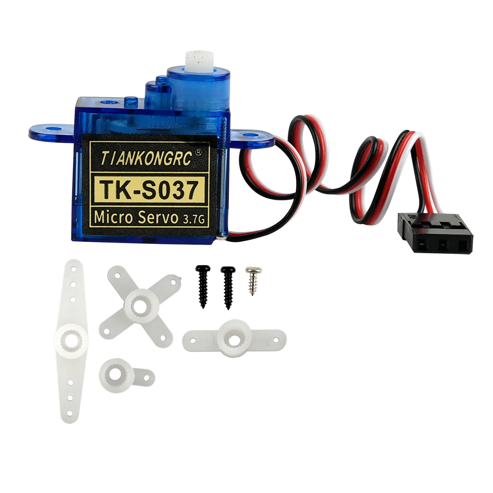 TK-S037-Micro Servo Digital Mini, superligero, 3,7g, 90/180/270/360 grados, para Control de vuelo, avión, helicóptero, barco, Coche