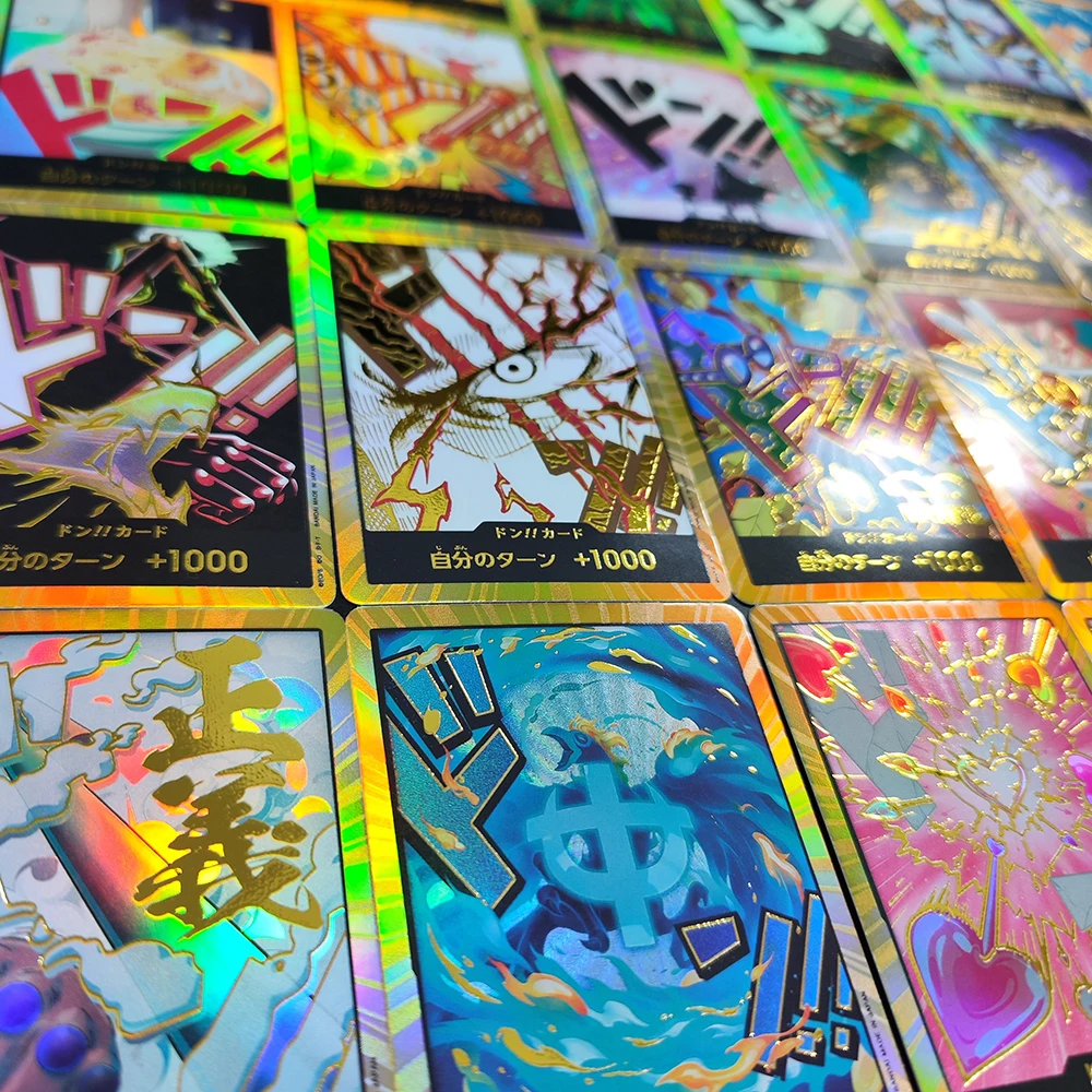 دان ياباني OPCG TCG مصنوع يدويًا!! الذهب نامي ياماتو شانكس بوا هانكوك روبن جير 5 لوفي بوني تعليم Usopp لعبة بطاقة فلاش #4