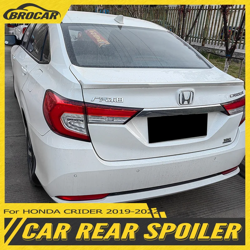 For HONDA CRIDER 2019-2022 ABS material car tailgate primer color spoiler NEW CRIDER trunk spoiler lip cover splitter car tuning