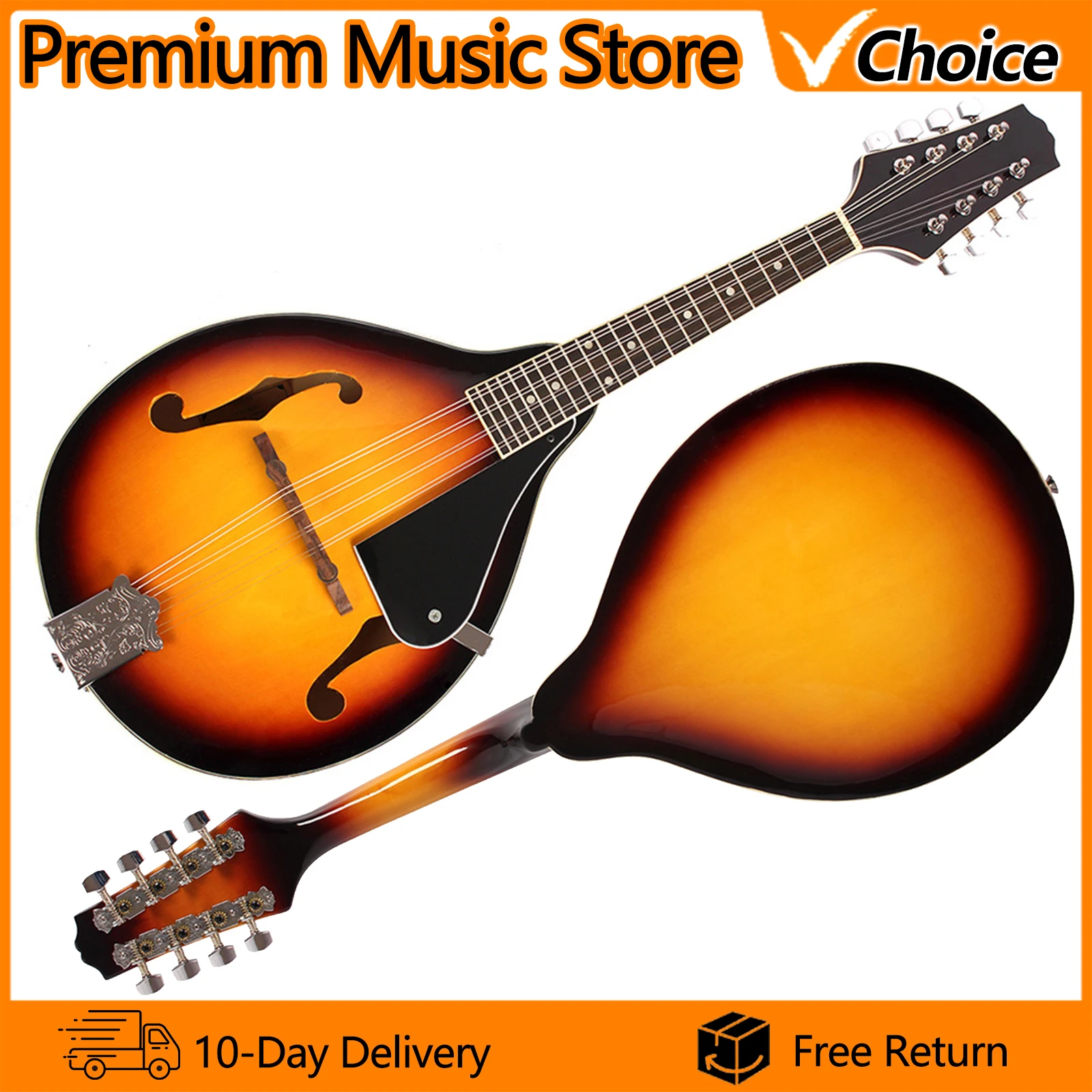 

IRIN Sunset 8-струнный набор мандолины из липы из черного дерева, стильный набор мандолины с чехлом и струнами для начинающих