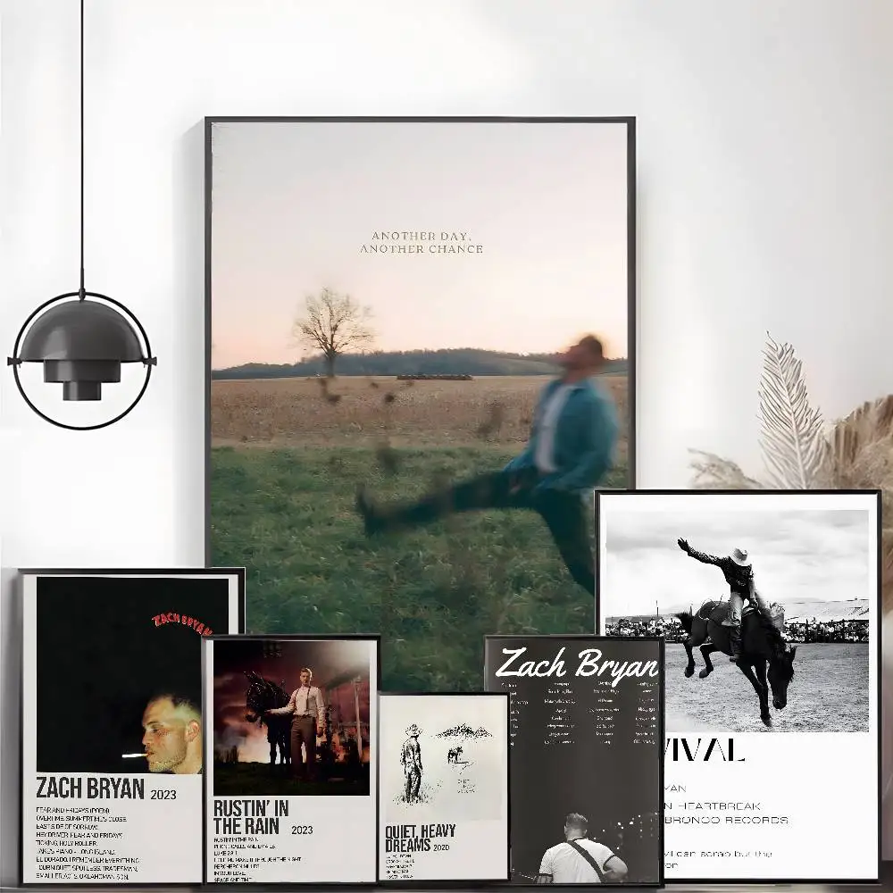 Gli adesivi autoadesivi Z-Zach SINGER B-Bryan Poster sono adatti a qualsiasi superficie murale impermeabile a prova di umidità