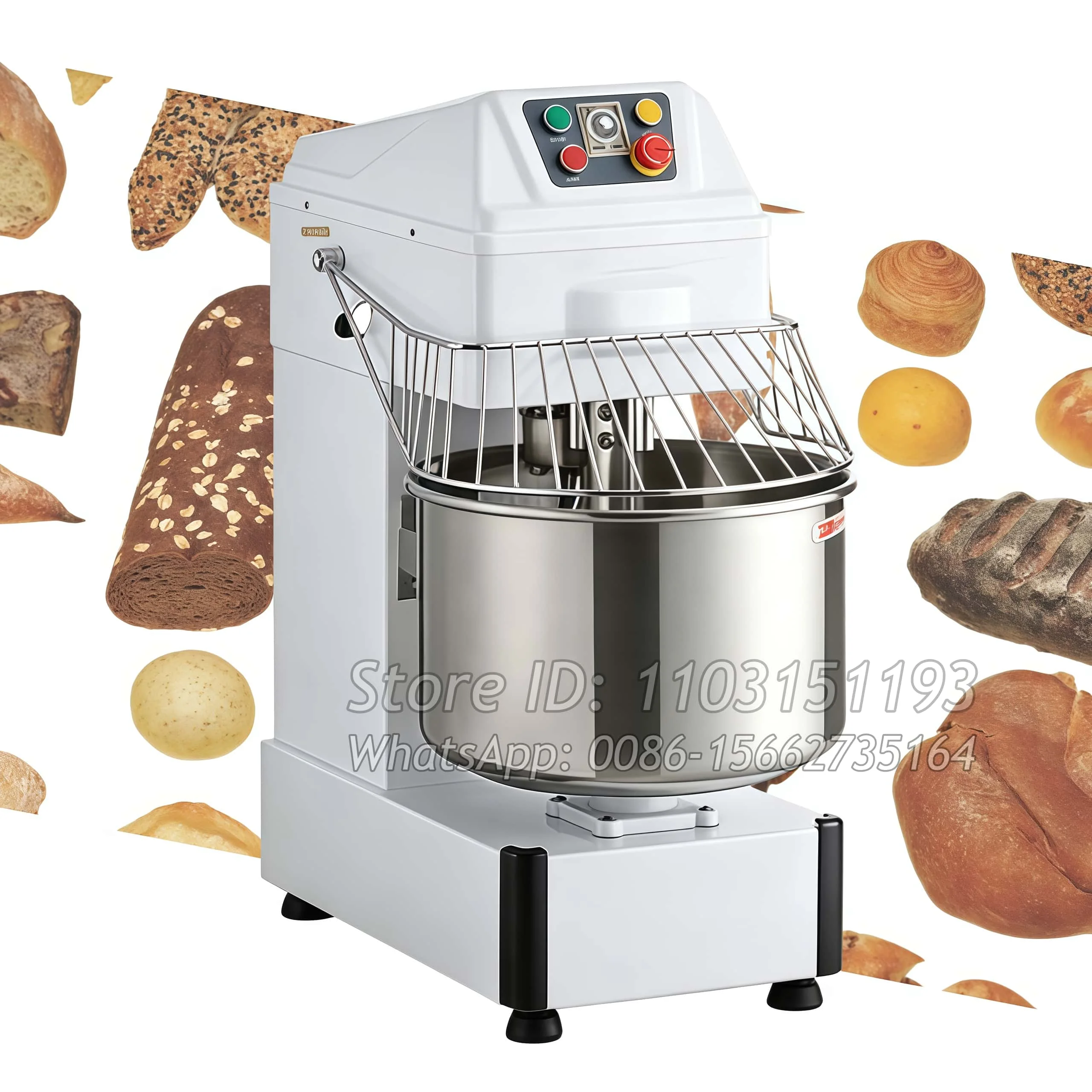 

16kg Capacity Dough Kneader Pizza Dough Bakery Flour Mixer Machine Spiral Mixer Bread Dough Mixer For Commercial