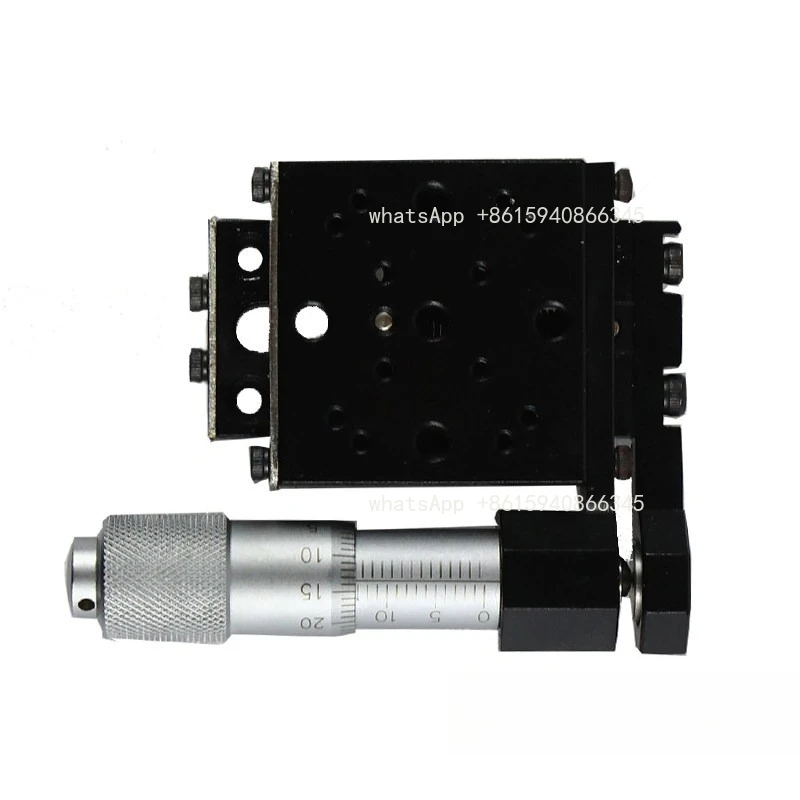 Hollow manual translation stage, precision micro slide 13mm stroke, microscope universal mobile slide