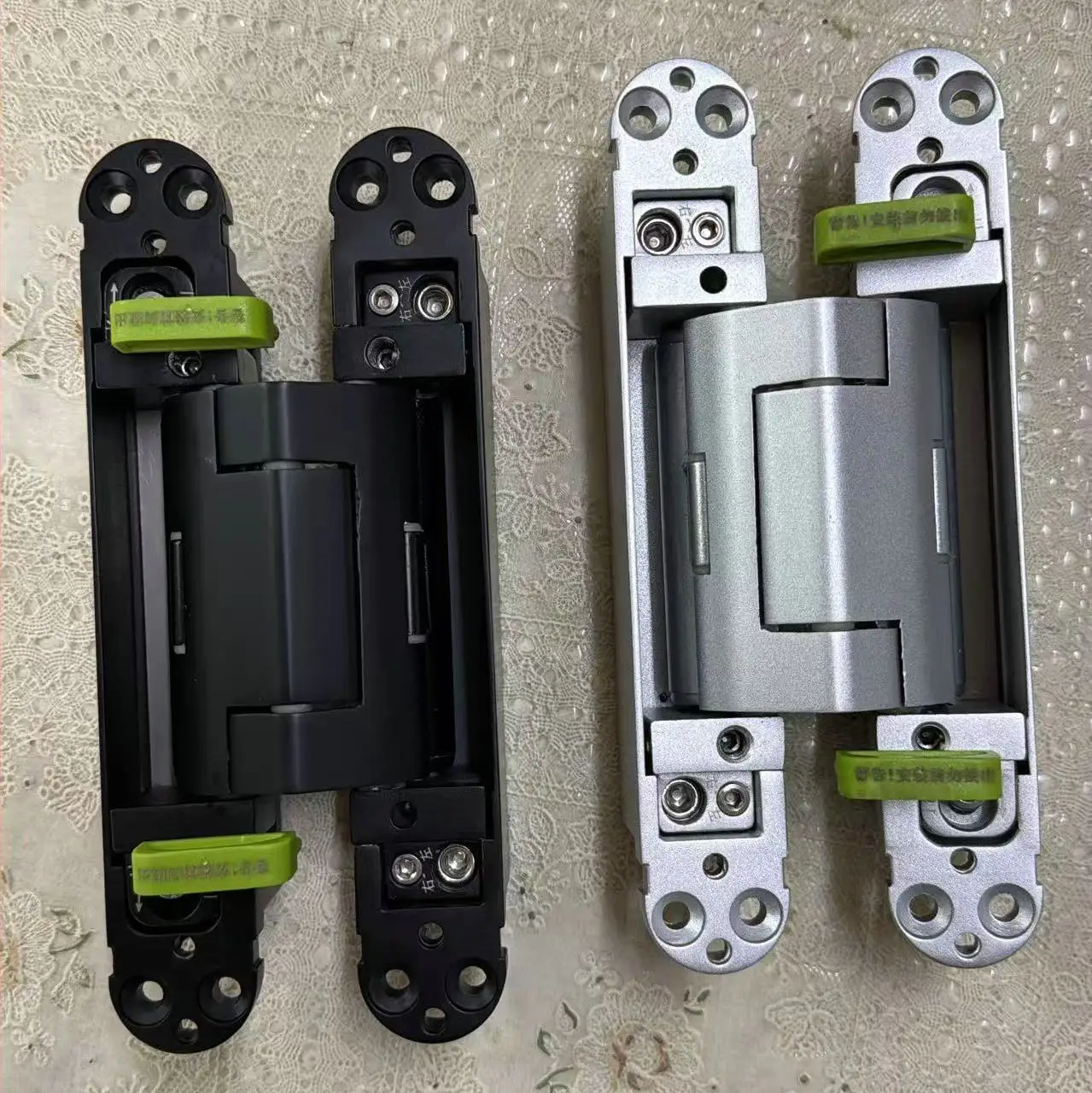 Concealed D Hydraulic Door Hinge Mm Zinc Alloy Automatic Soft Closing Adjustable Alignment Black Or Silver Finish Hidden Wooden