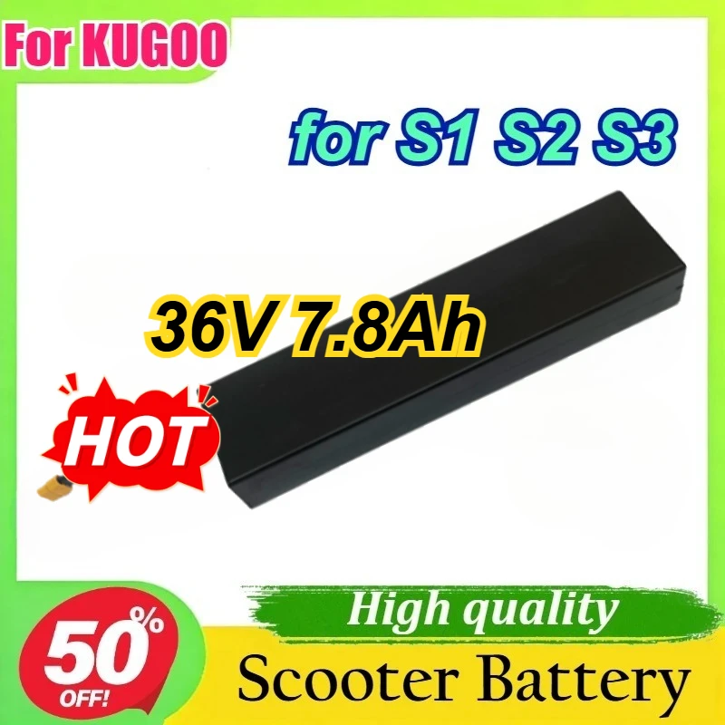 For KUGOO S1 S2 S3 Electric Scooters 10S3P 18650 Lithium-Ion Battery Pack 36V 7.8Ah
