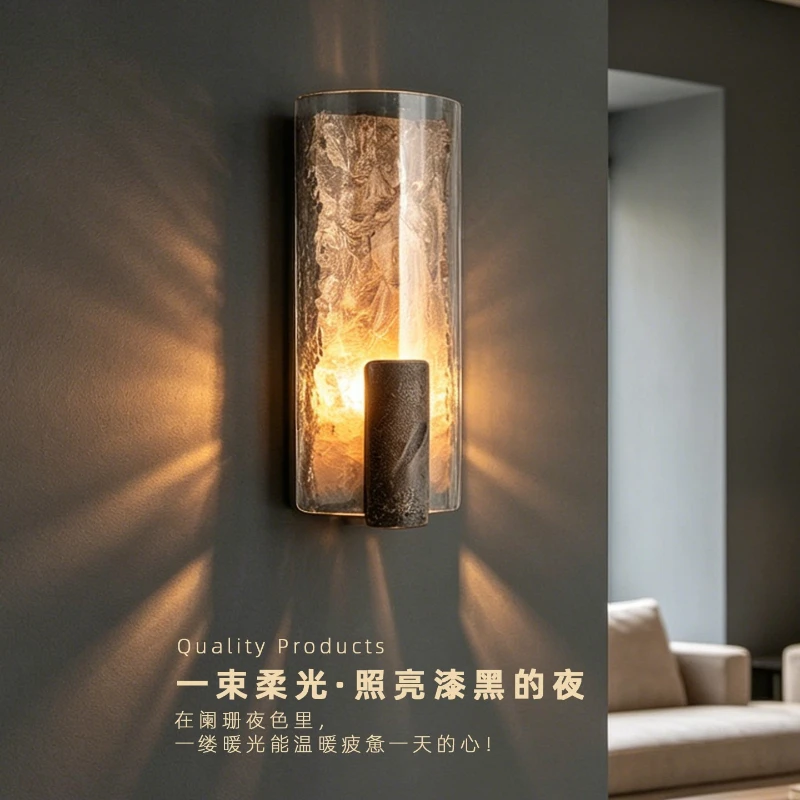 Modern Minimalist Design LED Wall Lamps with Glass Lampshade G9 Bulb Lighting for Living Room Decor Bedroom Bedside Wall Light
