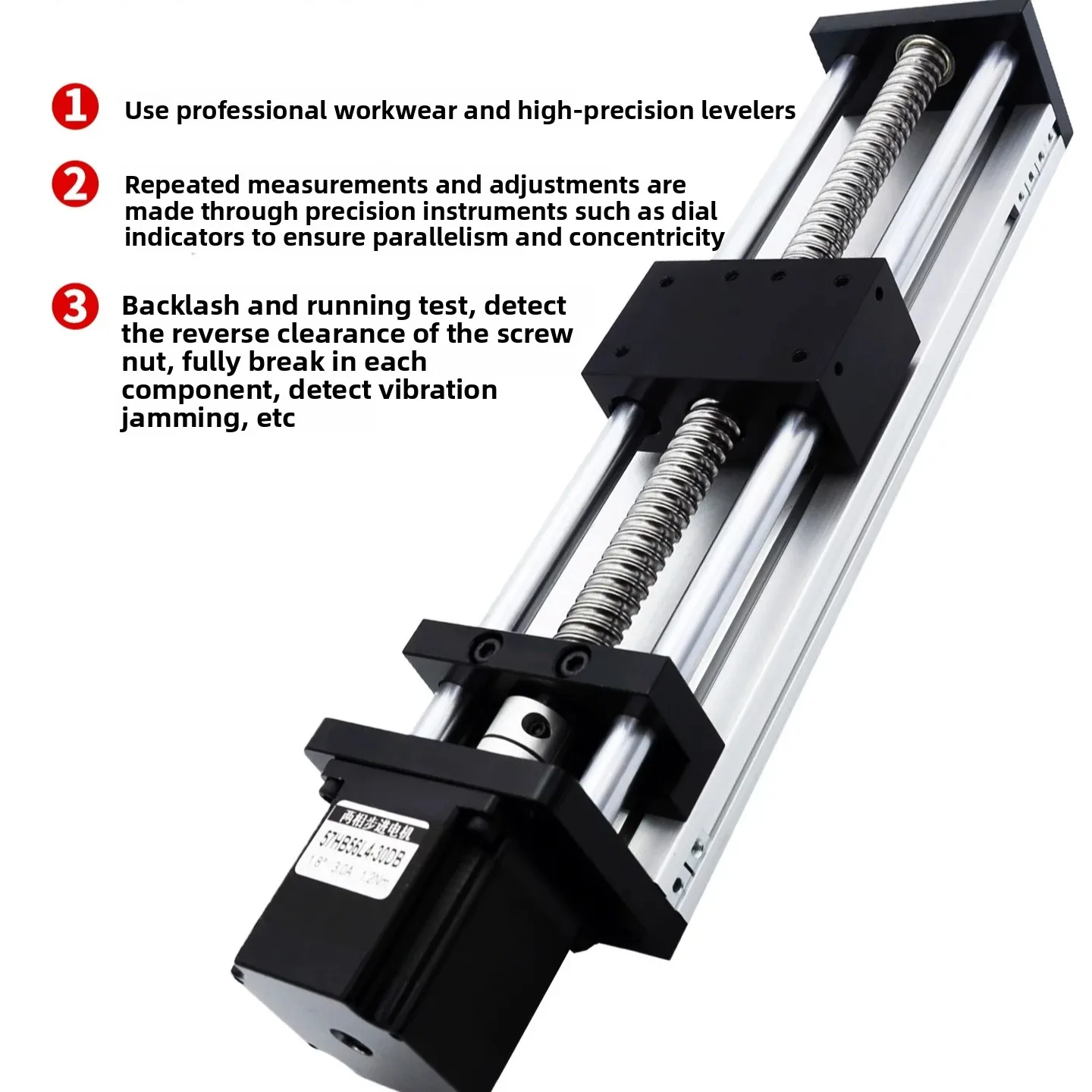 Sliding table module screw linear cross guide lifting worktable 57 stepper motor gantry electric