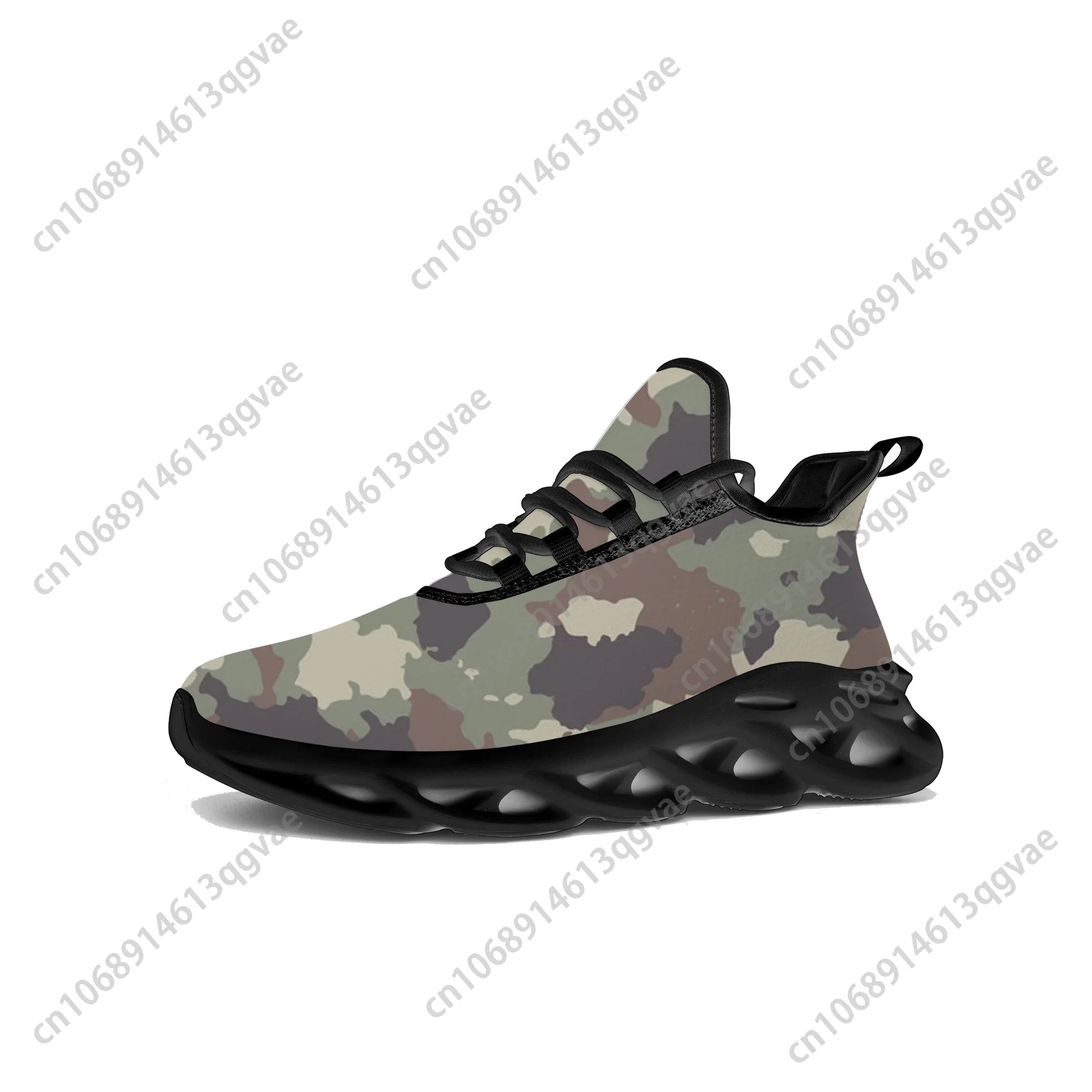 Camo Force Flats Sneakers Mens Womens Army Camouflage Sports Running High Quality Sneaker Lace Up Mesh Footwear Tailor-made Shoe