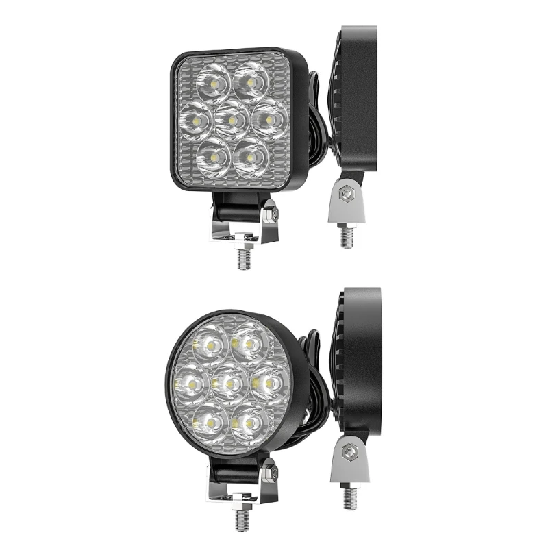 2Pack 21W LED Flood Light Outdoor,8400 LED Work Light Waterproof Outdoor Floodlights 6500K