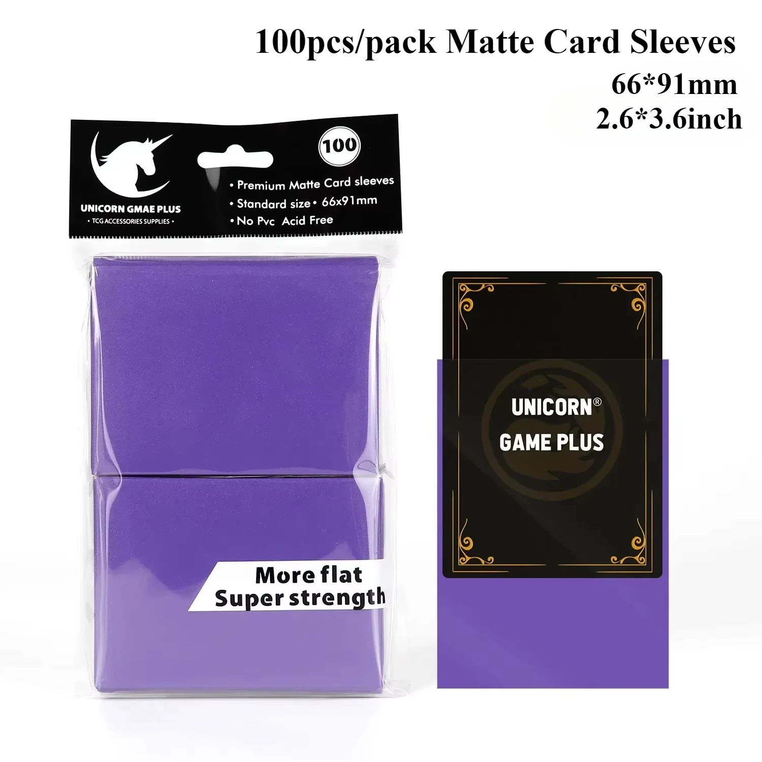 100PCS 66x91mm Matte Standaard Maat Kaart Mouwen TCG Trading Cards Protector Voor Tarot Shield Bordspellen magische Cover PKM