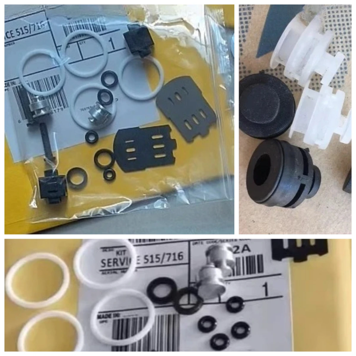 D52911   matching 245167 complete repair kit Graco 716 piston D53211 pneumatic diaphragm pump 515 slider tie rod