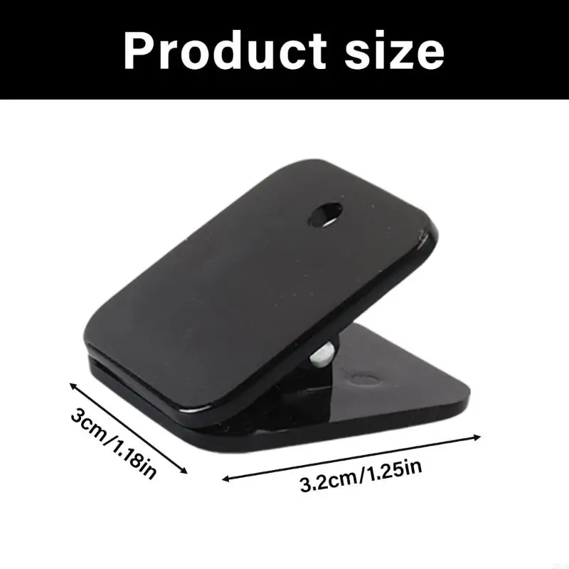 20cb 10pcs 아크릴 종이 클립 정사각형 종이 클램프 문서 주최자 클립 30x32mm