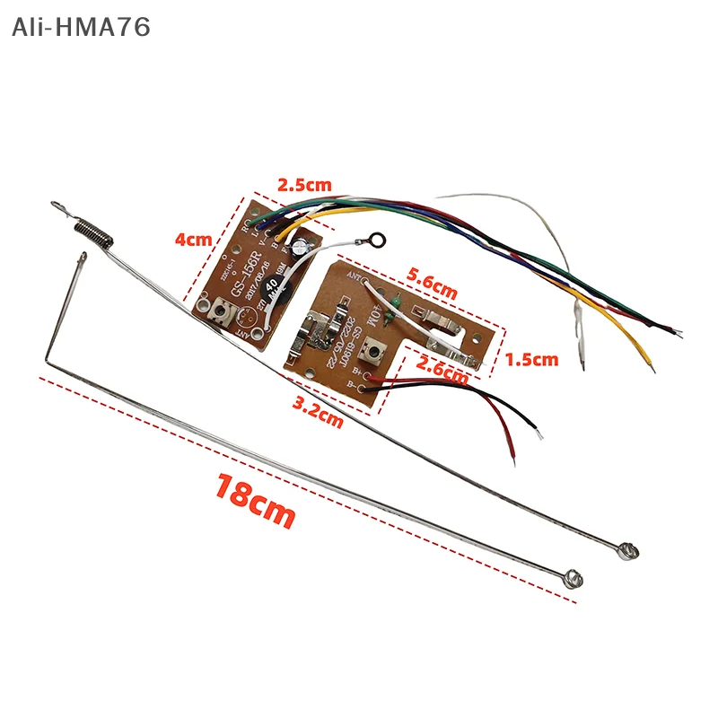 HMA76-1 Zestaw 27M/40M 4CH Obwód PCB RC Nadajnik radiowy Płytka odbiornika Części modyfikacyjne do pojazdów gąsienicowych Model samochodu RC