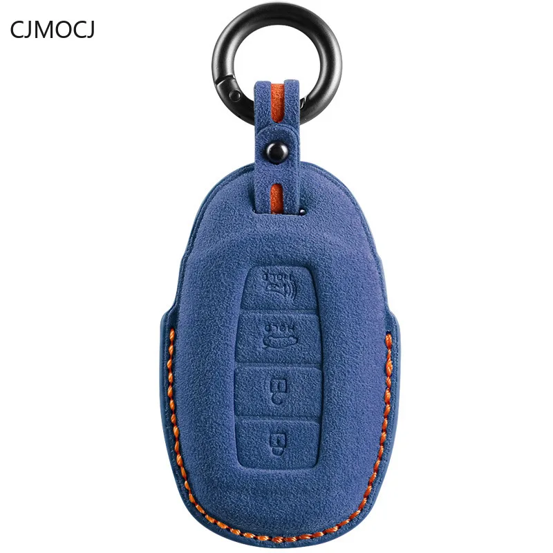 

Suede Key Case for Hyundai Mistra, Elantra, Tucson, Ix35, and Ix25 - Premium Key Cover and Protector Keybag Keychain