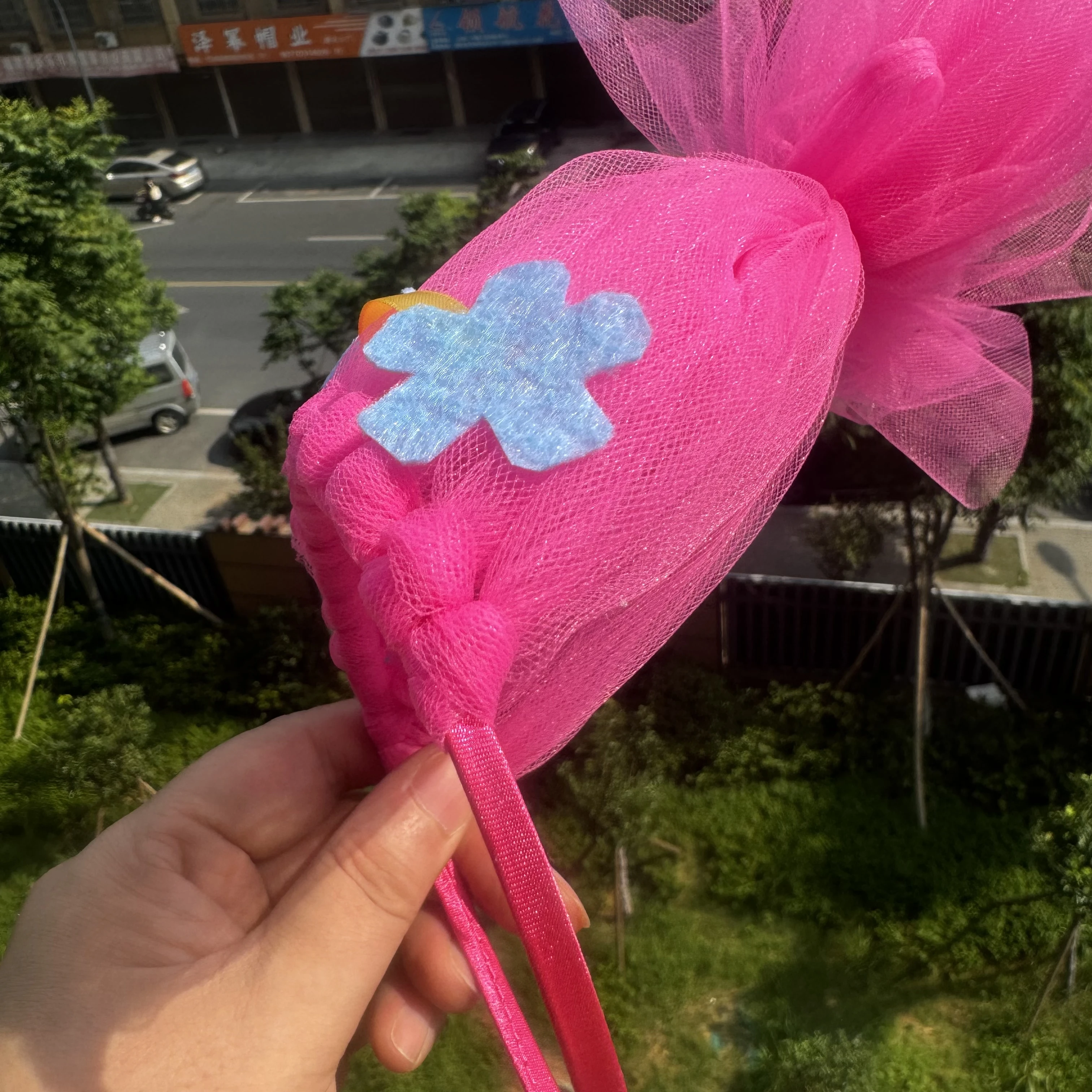 Diadema mágica de elfo para Halloween, Aro para el pelo de princesa Poppy Trolls, accesorios para el cabello para fiesta de cumpleaños