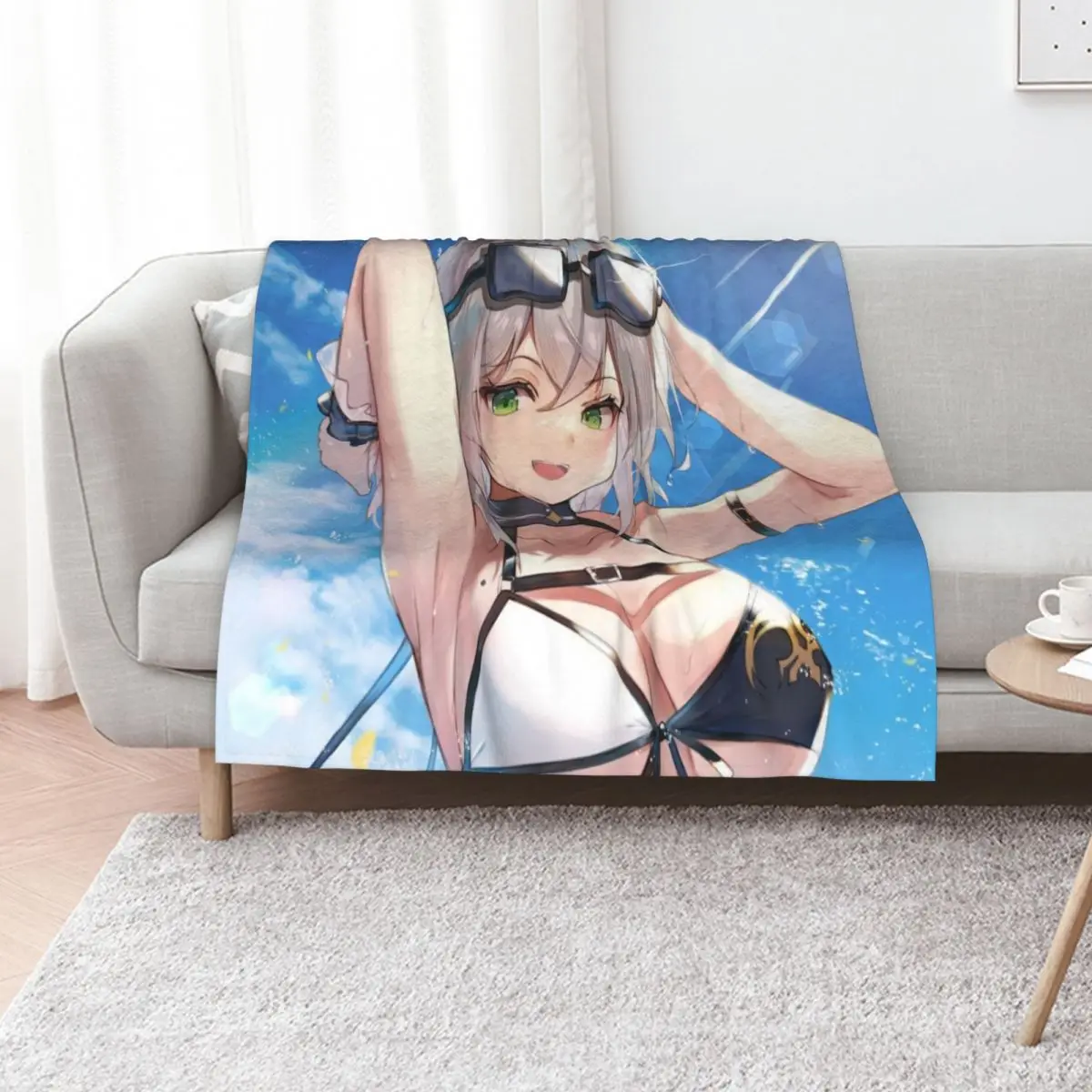 

Shirogane Noel with Sunshine Throw Blanket Kid'S Sofa Quilt Soft Plaid Bed Blankets