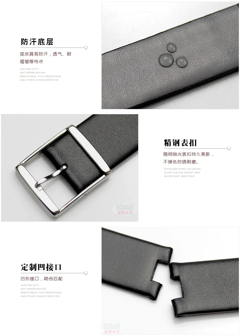 Watch Bands for CK K94231 K9423101 Genuine Leather Durable Soft for Calvin Klein K1S21102 K1S21120 Strap 20mm 22mm  Men Women