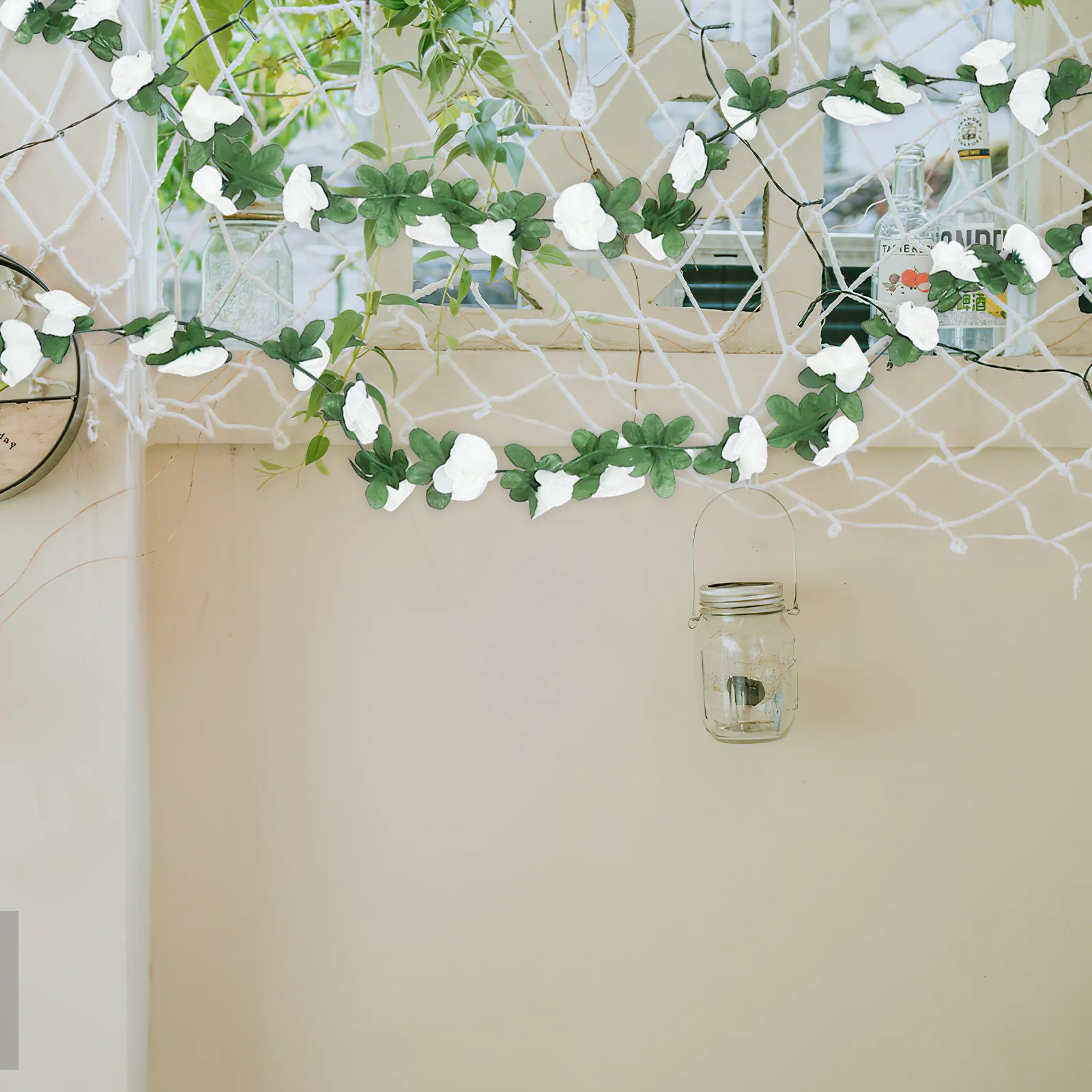 

6Pcs Artificial Flower Vine Imitation Rose Garland for Home Party Wedding Decoration Realistic Floral Vine Garland