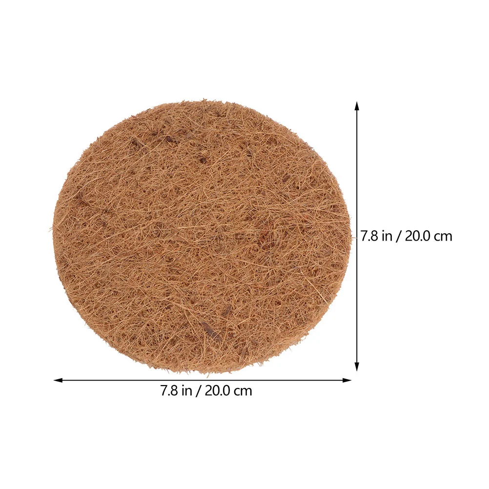 6 Pcs Pigeon Nest with Brown Cushion Bird Mat Pad Coconut Fiber for House Premium Eggs Mats Box Breeding