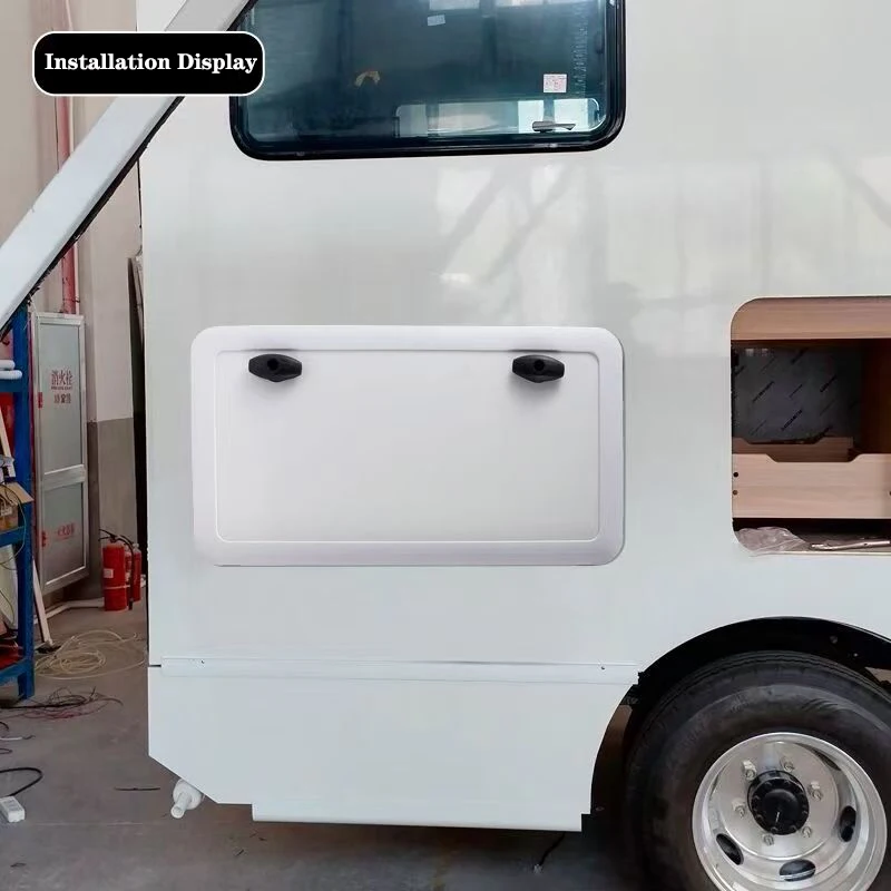 Universal Abschließbare RV Fracht Tür Aluminium Legierung Wasserdichte Lagerung Luke Ersatz Für Camper Anhänger Änderung Teile – Detail 3