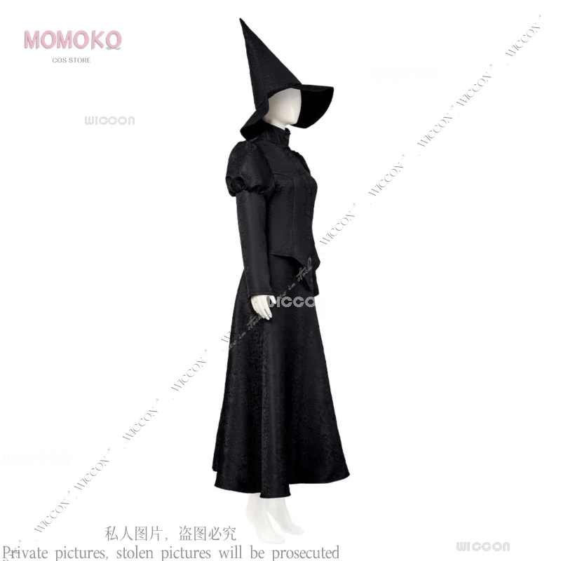 

Halloween 2024 Wicked Cosplay Costume Witch Stage Costumes Female Magician Clothing And Hats New Woman Role Play Full Set