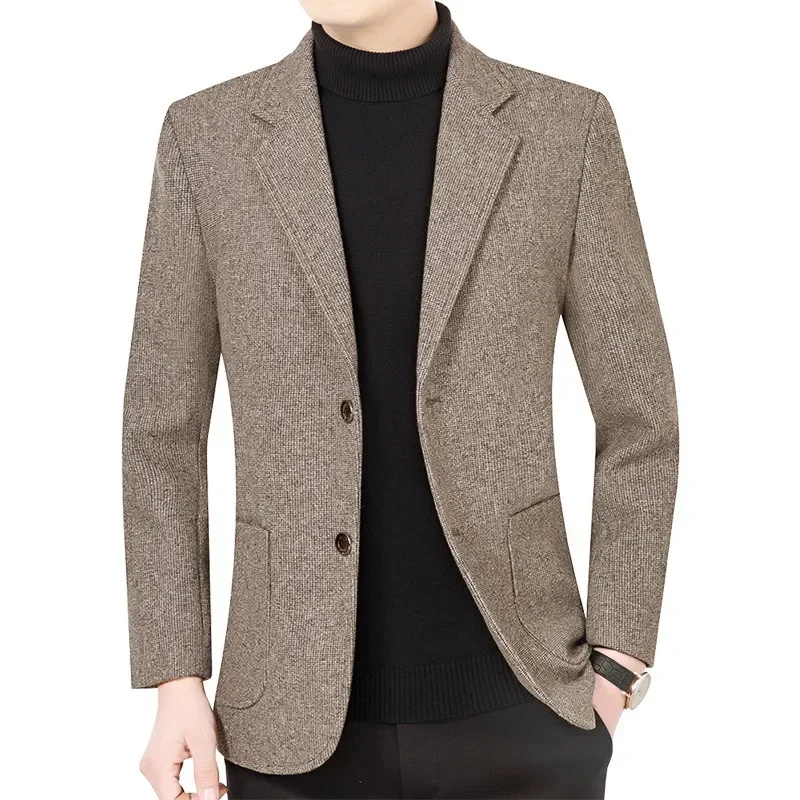 New Men's Business Blazers Jackets Casual Suits Coats Male Autumn Winter  Single-breasted Solid Suits Jacket 2025 Men's Clothing