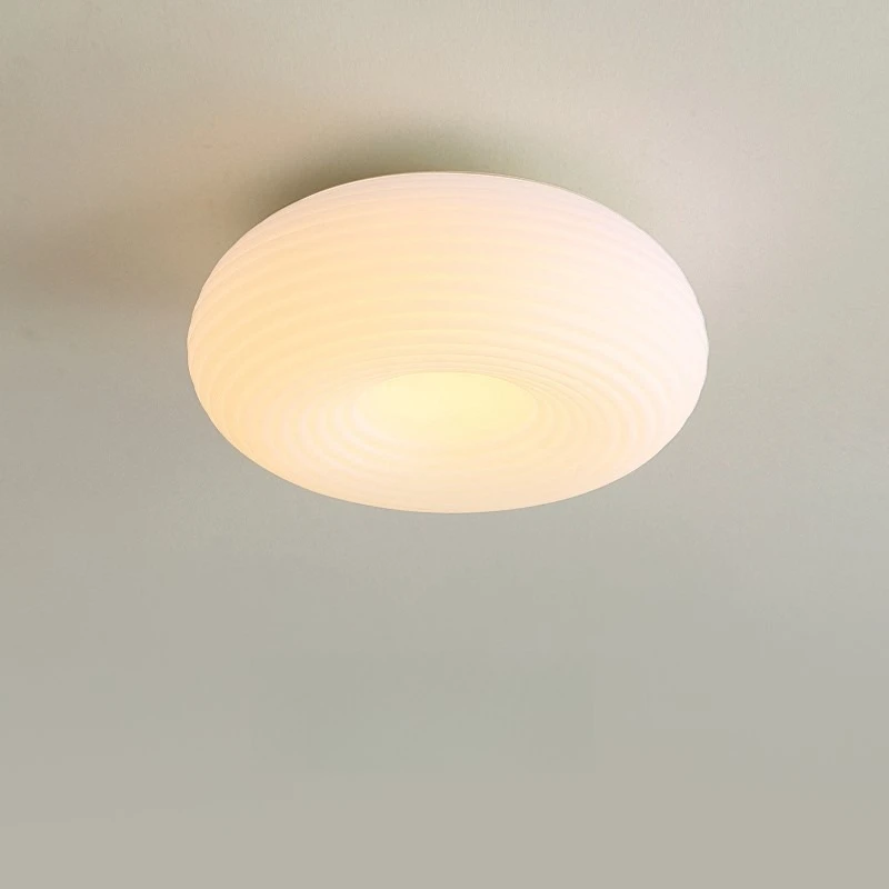 

French Cream Style Acrylic Art Ceiling Light for Restaurant/Parlor Elegant Night Lights Art Ornaments LED Ceiling Lamps Fixtures