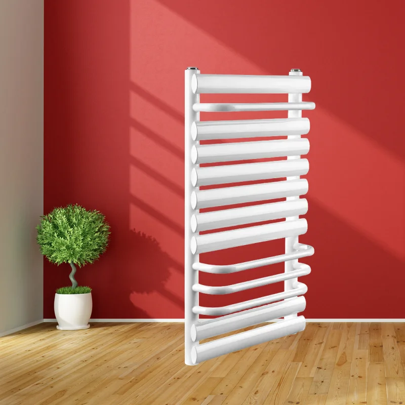 White Wall Mounted Electric Radiator Popular Bathroom Heated Towel Warmer Rack HVAC Systems Part