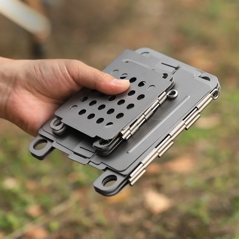Tiartisan Titanium Multi-fuel Campng Stove Ultralight Folding Wood Burner Mini Alcohol Stove Backpacker Portable Pocket Stove view 6