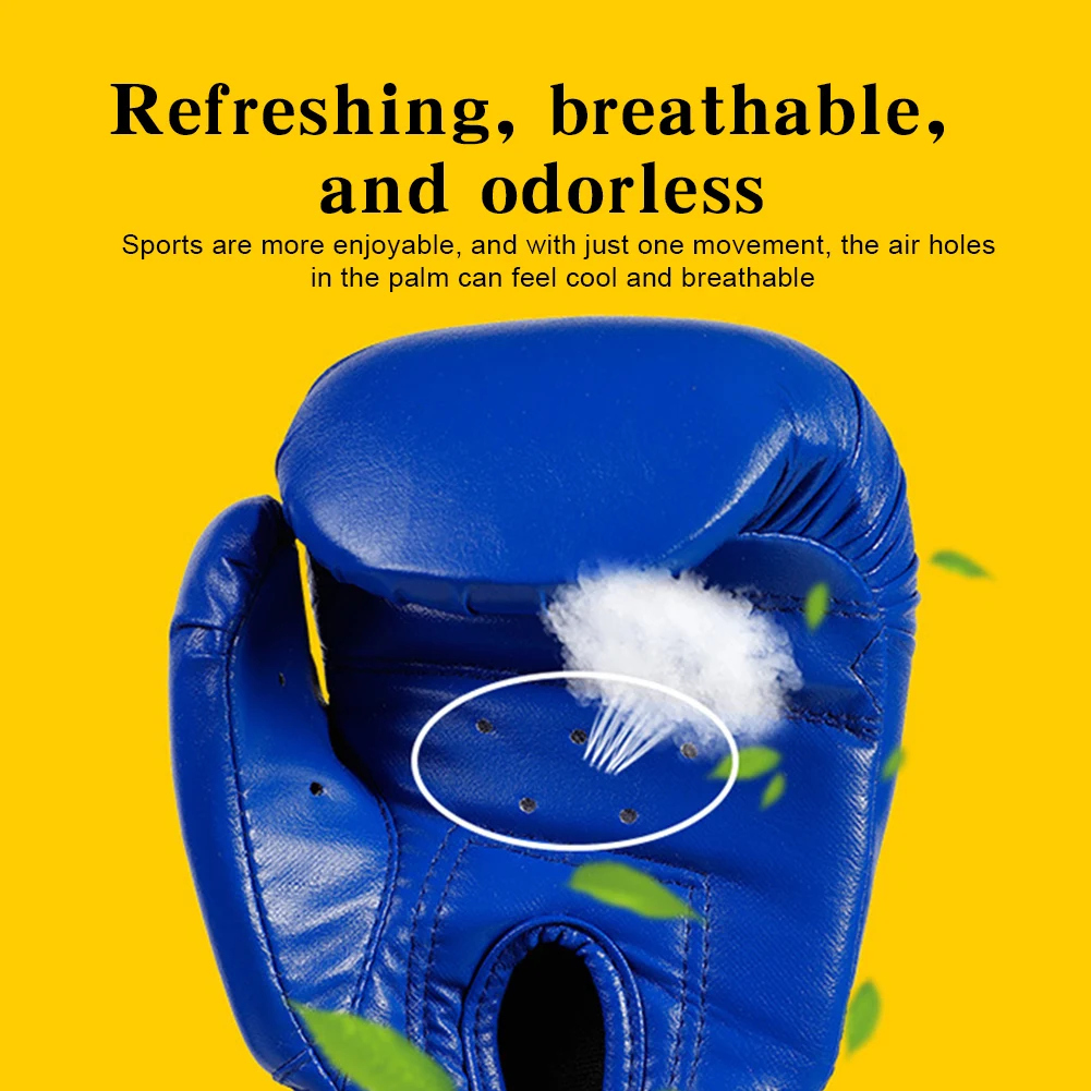 

Боксерские перчатки, дышащие боксерские перчатки Sanda, профессиональные боксерские перчатки из искусственной кожи, тренировочные перчатки для тренировок, мешок с песком