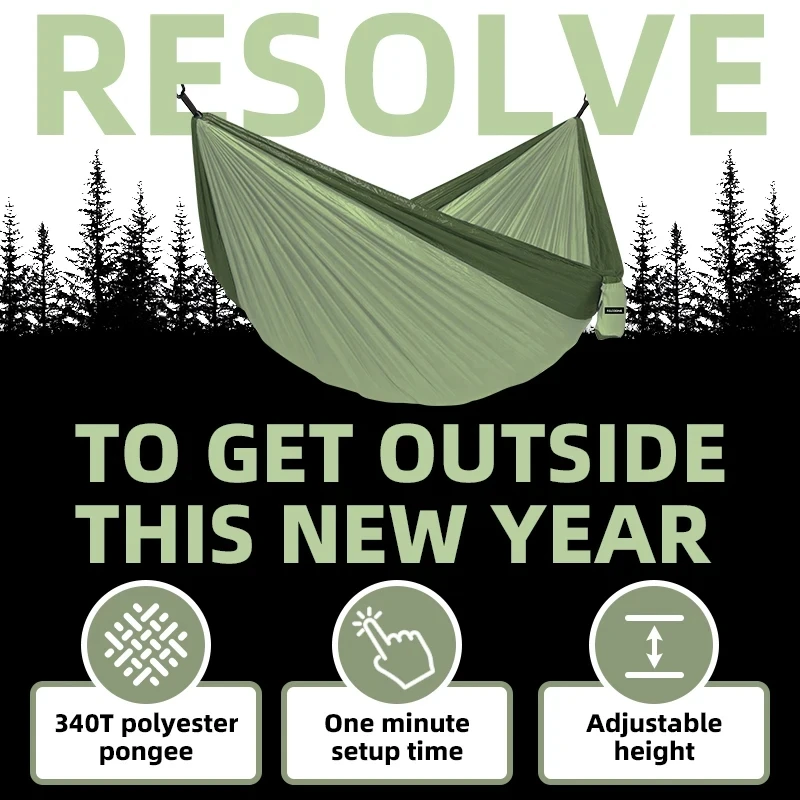 أرجوحة التخييم الخارجية من PACOONE أرجوحة فردية أو مزدوجة ملحقات التخييم في الأماكن المغلقة وساحة الحديقة أرجوحة أرجوحة للسفر