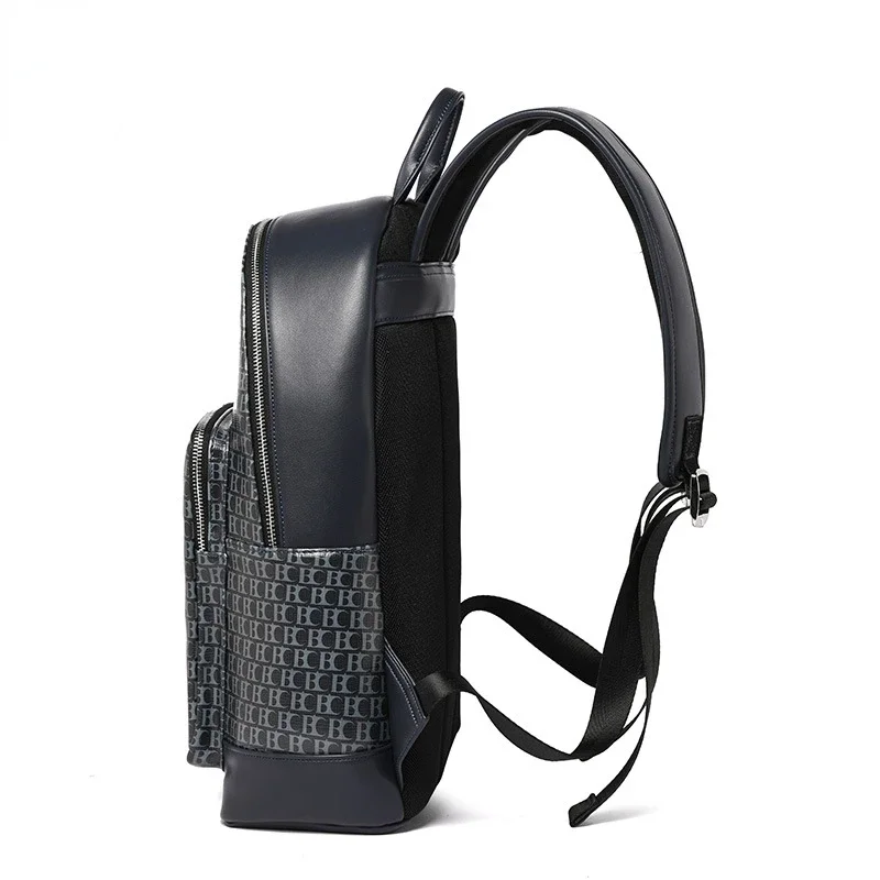 Sac à dos étanche en PU pour homme, grande capacité, sac pour ordinateur portable de voyage scolaire, à la mode