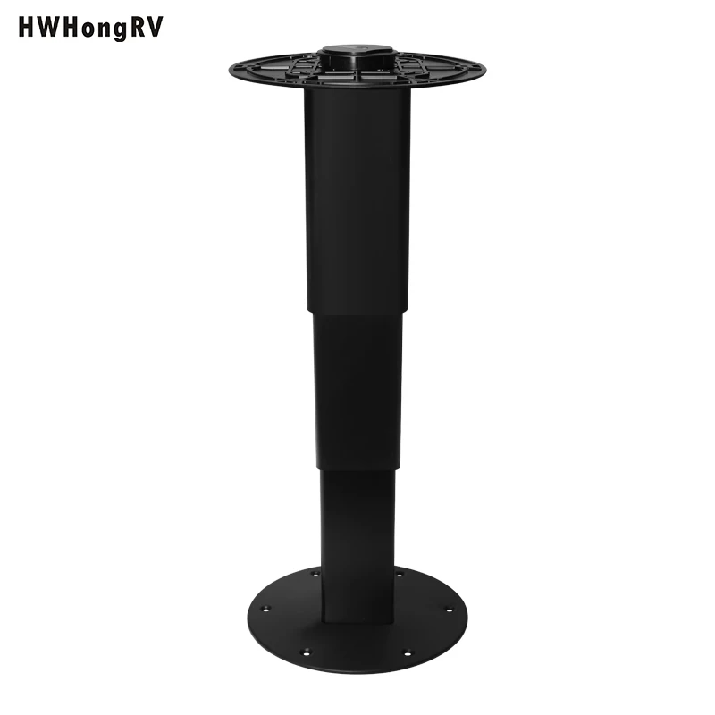 قاعدة طاولة تلسكوبية RV شديدة التحمل مع مصعد غاز، تركيب قاعدة أرجل طاولة من الألومنيوم على شكل تاتامي هوائي قابل للتعديل #5