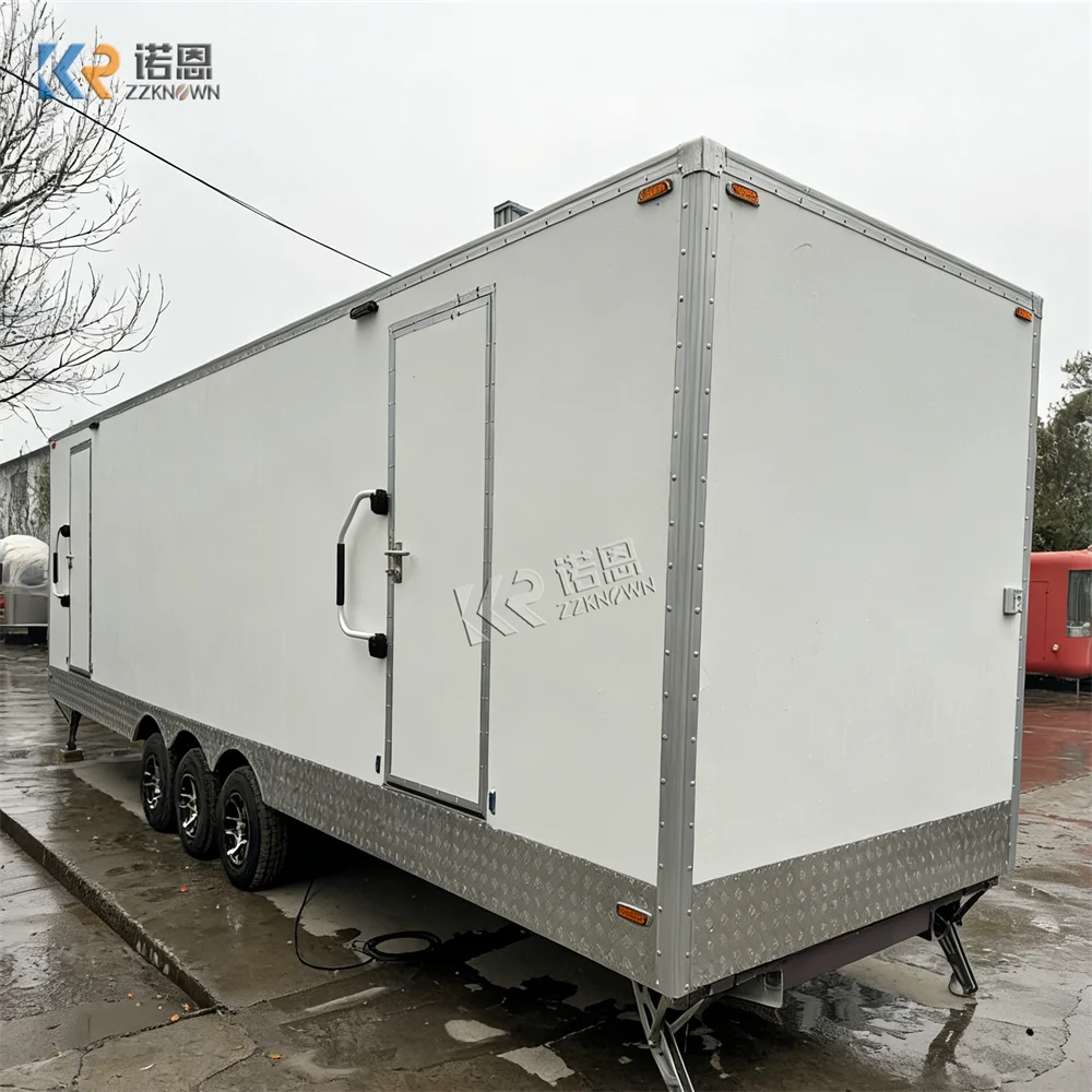 Portable VIP Bathroom Smart Public Use Restroom Trailer Custom Mobile Luxury Toilet Trailer with Shower System