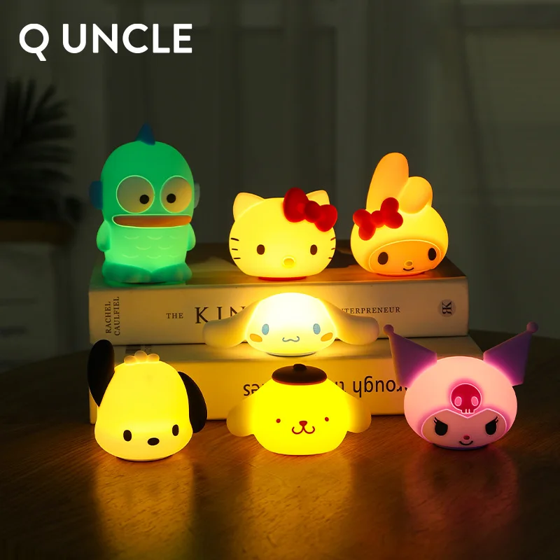 Sanrio Family Mini Night Light Mermaid Hanton Cool Lomi Silicone Light Bedroom Decoration Bedhead Light Creative Children's Gift